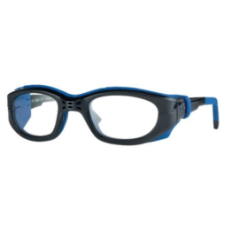 Okulary Sportowe CentroStyle black&blue 2w1 (zauszniki + gumka)
